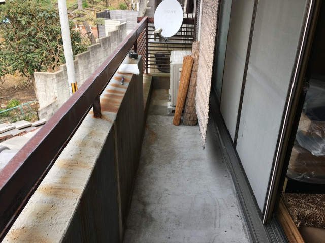 リフォーム前のベランダ防水