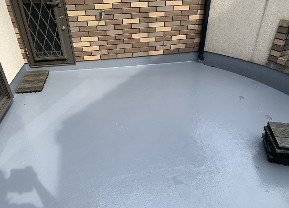 木製タイルの復旧